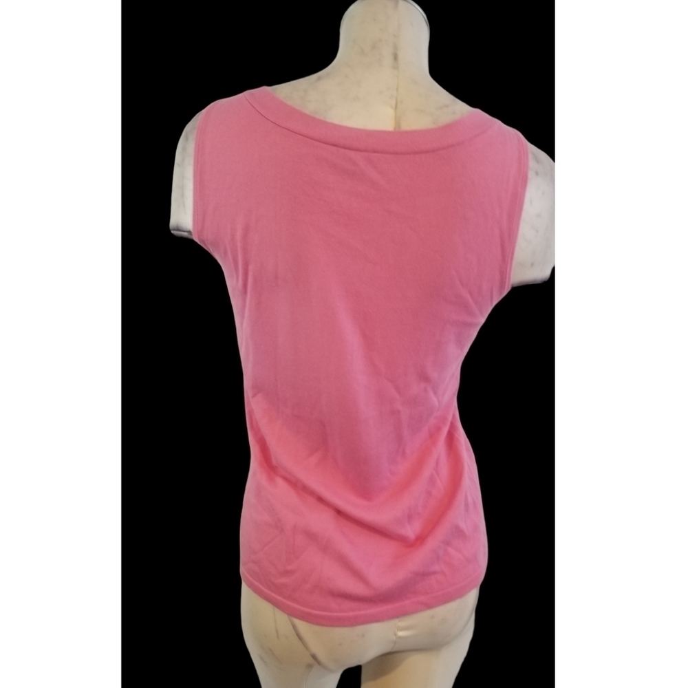 3/$25 Talbots Size S Pink Sleeveless Top Knit - Picture 2 of 5